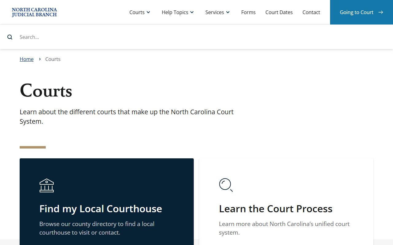 Avery County court dockets court type overview