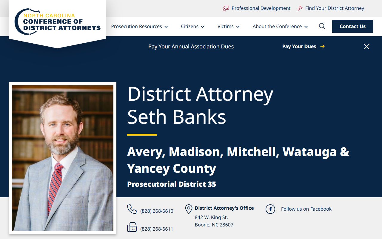 Avery County criminal court records District Attorney District 35 page