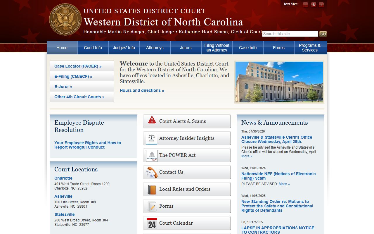 Avery County traffic court records Western District distinction